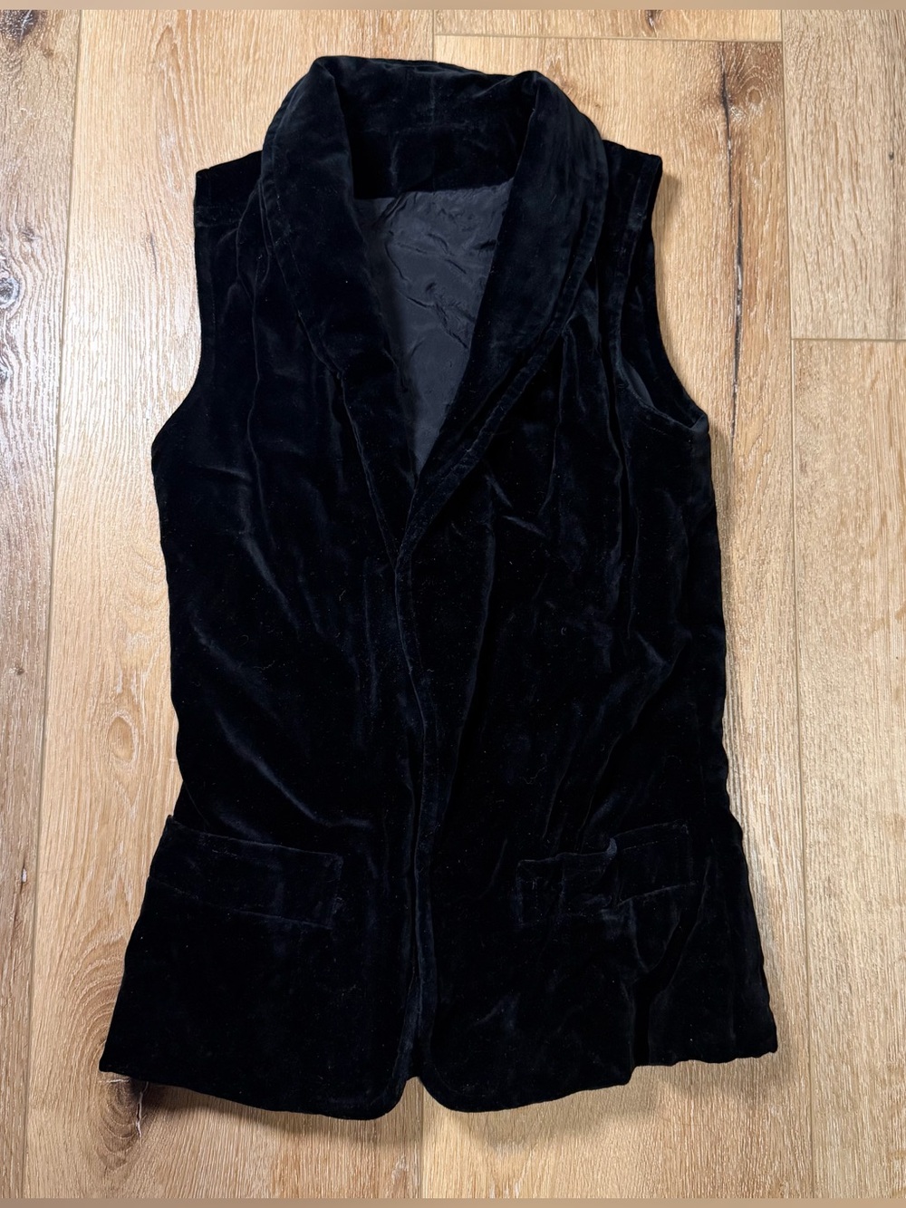 Black Velvet Vest